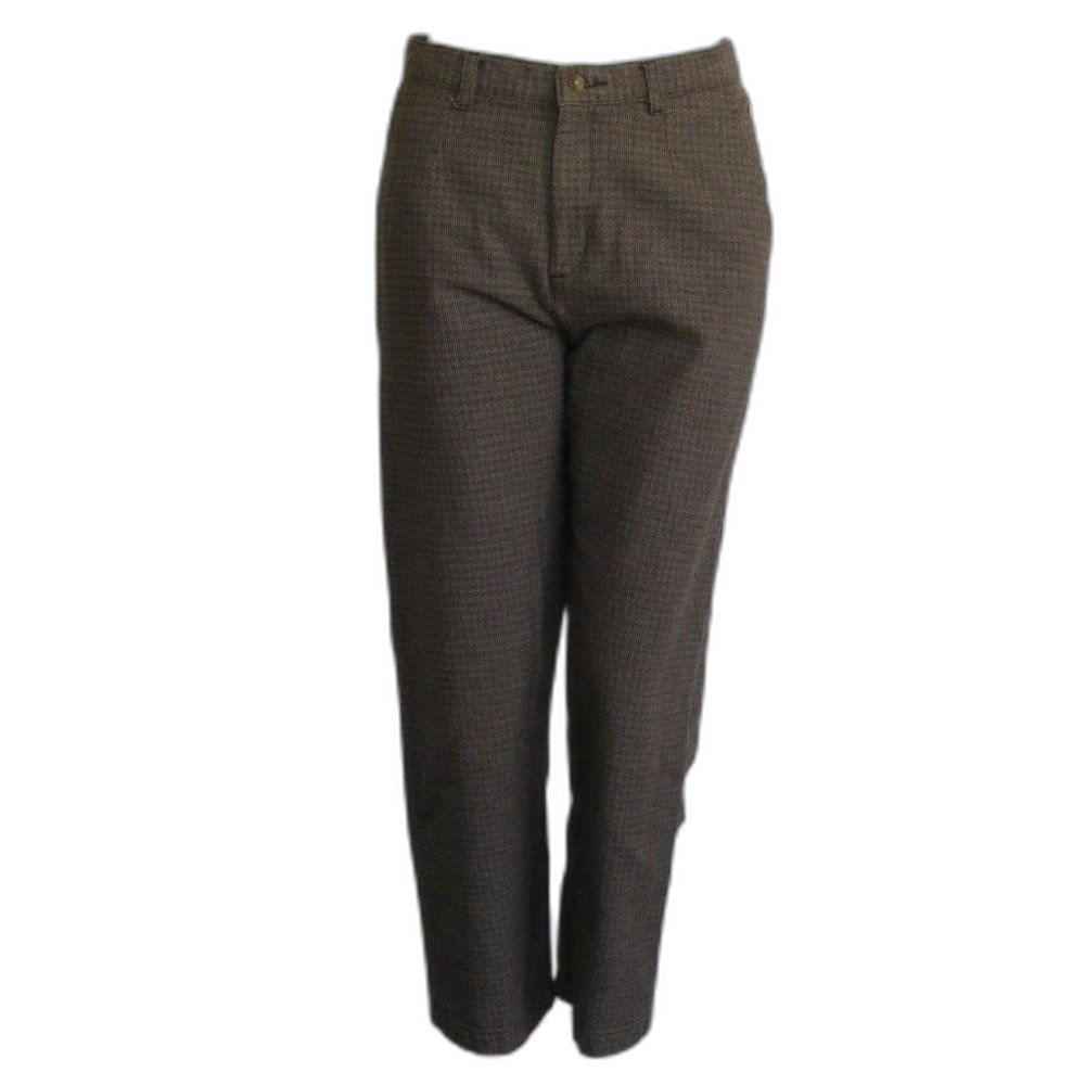 Lee Rider Casuals Pants, Vintage 10P, Petite, Brown Plaid, zipper fly, Pockets